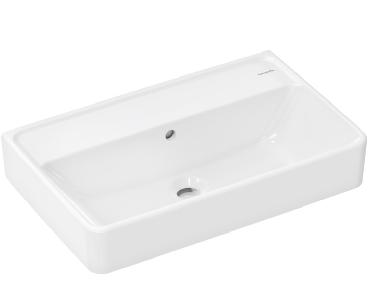 Раковина для ванной Hansgrohe Xanuia Q Compact 60х37 см без отверстия с переливом керамика белый 60214450