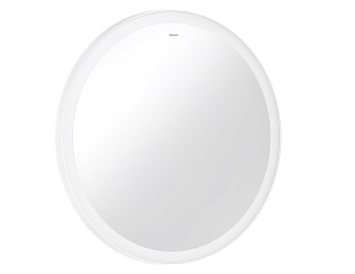 Зеркало Hansgrohe Xarita Lite S ⌀70 см с круговой LED-подсветкой и ИК-датчиком белый матовый 54979700