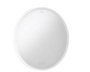 Зеркало Hansgrohe Xarita S ⌀70 см с LED-подсветкой и датчиком прикосновения белый матовый 54982700