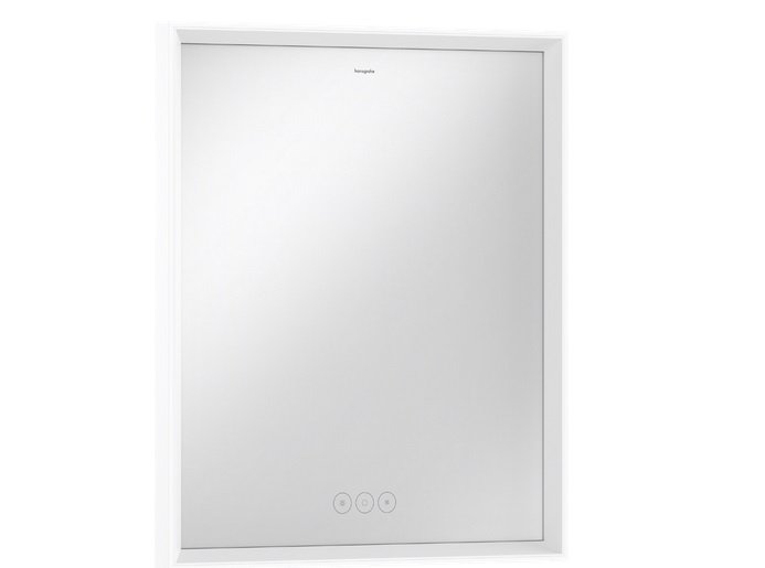Дзеркало Hansgrohe Xarita E 60,6х70,6 см з LED-підсвічуванням та датчиком дотику білий матовий 54988700
