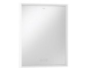 Зеркало Hansgrohe Xarita E 60,6х70,6 см с LED-подсветкой и датчиком прикосновения белый матовый 54988700