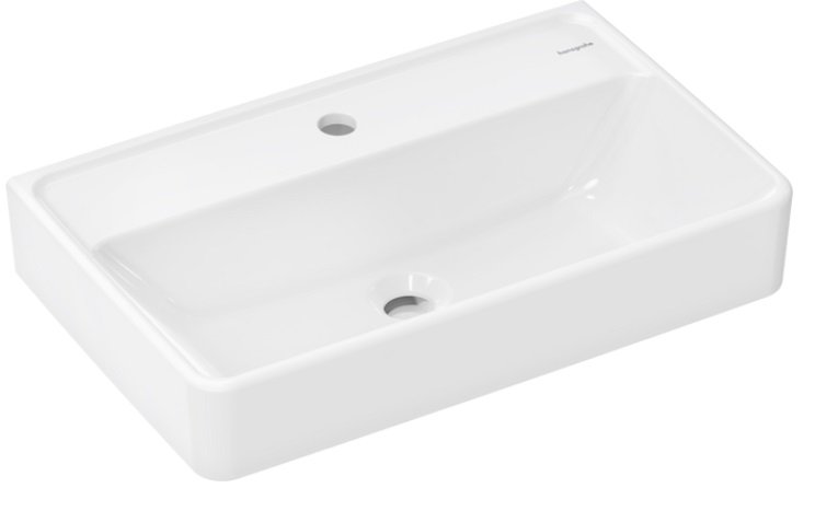 Раковина для ванной Hansgrohe Xanuia Q Compact 60х37 см с отверстием керамика белый 60215450
