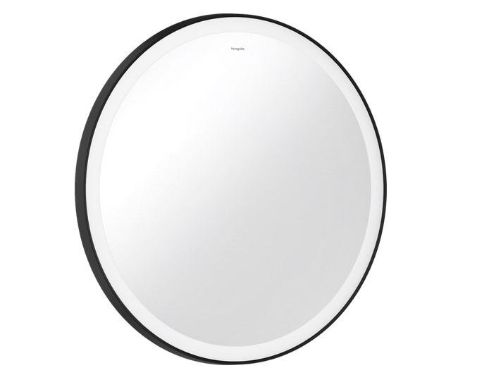 Дзеркало Hansgrohe Xarita Lite S ⌀70 см з круговим LED-підсвічуванням та ІЧ-датчиком чорний матовий 54979670