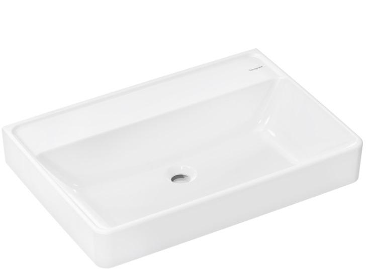 Раковина для ванной Hansgrohe Xanuia Q 70х48 см без отверстия без перелива керамика белый 60224450