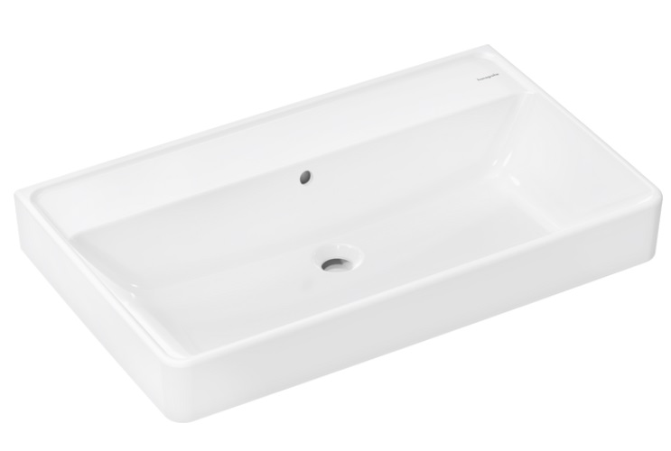 Раковина для ванної Hansgrohe Xanuia Q 80х48 см без отвору з переливом кераміка білий 60226450