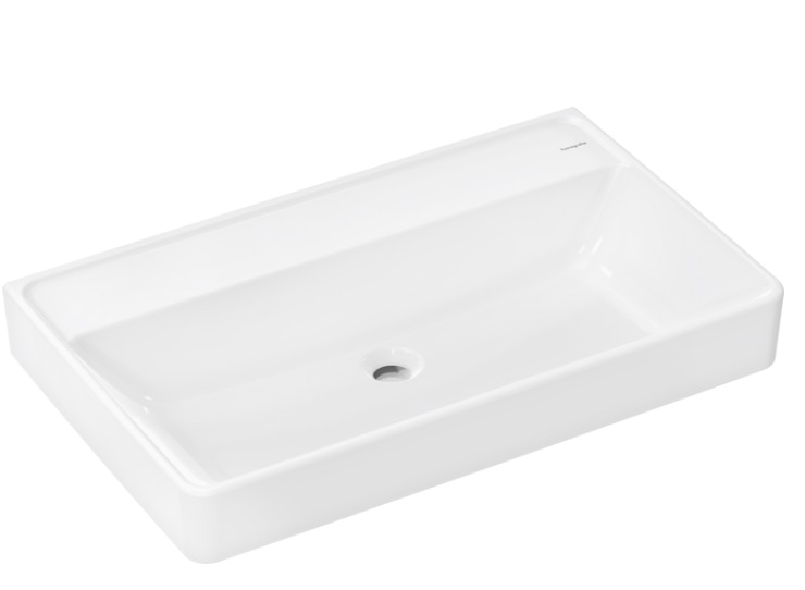 Раковина для ванної Hansgrohe Xanuia Q 80х48 см без отвору без переливу кераміка білий 60228450