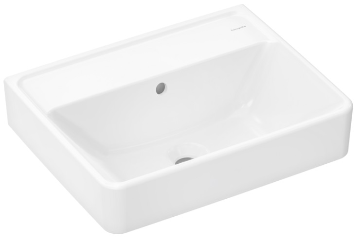 Раковина для ванной Hansgrohe Xanuia Q 50х39 см без отверстия с переливом керамика белый 60232450