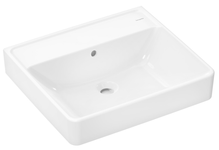 Раковина для ванной Hansgrohe Xanuia Q 55х48 см без отверстия с переливом керамика белый 60235450