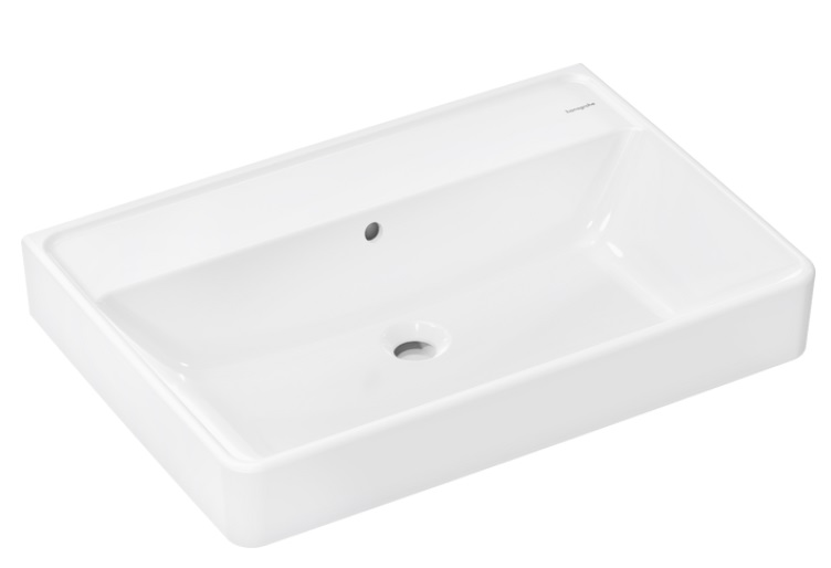 Раковина для ванної Hansgrohe Xanuia Q 70х48 см без отвору з переливом кераміка білий 60249450