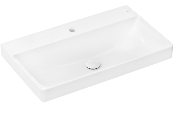 Раковина для ванної Hansgrohe Xelu Q 80х48 см з отвором без переливу кераміка SmartClean білий 61022450