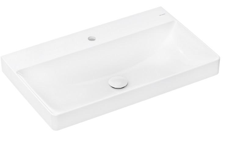 Раковина для ванної Hansgrohe Xelu Q 80х48 см з отвором без переливу кераміка SmartClean білий 61022450