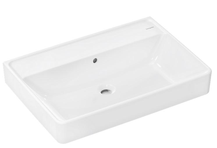 Раковина для ванной Hansgrohe Xanuia Q 70х48 см без отверстия с переливом керамика белый 60222450