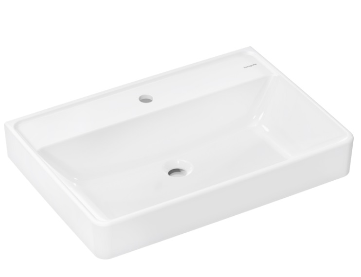 Раковина для ванной Hansgrohe Xanuia Q 70х48 см c отверстием без перелива керамика белый 60223450