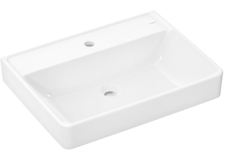 Раковина для ванної Hansgrohe Xanuia Q 65х48 см з отвором без переливу кераміка білий 60246450
