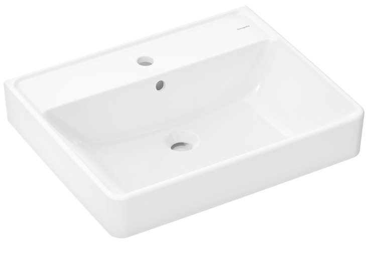 Раковина для ванної Hansgrohe Xanuia Q 60х48 см з отвором та переливом кераміка SmartClean білий 61010450