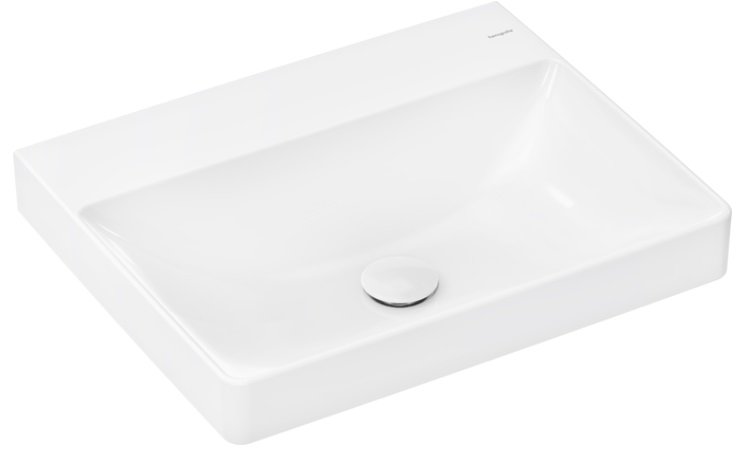 Раковина для ванної Hansgrohe Xelu Q 60х48 см без отвору та без переливу кераміка SmartClean білий 61017450