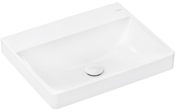 Раковина для ванної Hansgrohe Xelu Q 60х48 см без отвору та без переливу кераміка SmartClean білий 61019450