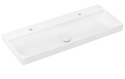 Раковина для ванної Hansgrohe Xelu Q 120х48 см з 2 отворами без переливу кераміка SmartClean білий 61042450