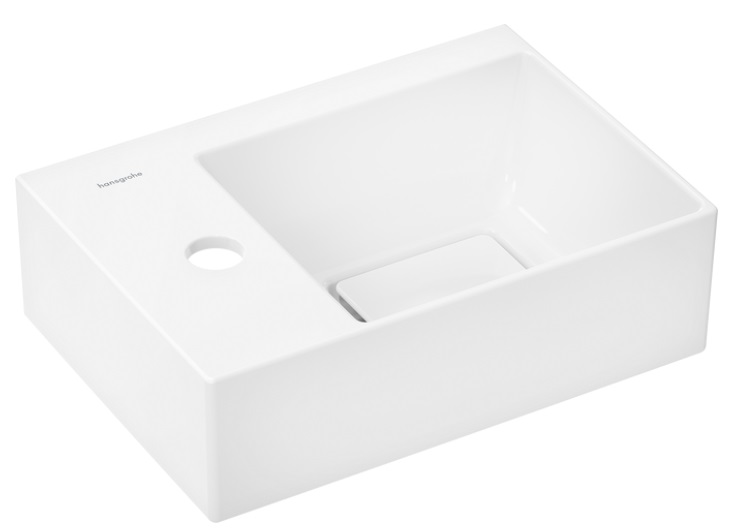 Раковина для ванной Hansgrohe Xevolos E 36х25 см отверстие слева керамика SmartClean белый 61087450