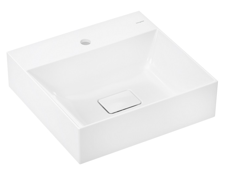 Раковина для ванной Hansgrohe Xevolos E 50х48 см с отверстием без перелива керамика SmartClean белый 61090450