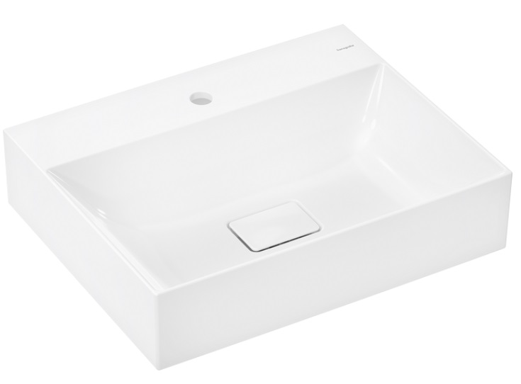 Раковина для ванной Hansgrohe Xevolos E 60х48 см с отверстием без перелива керамика SmartClean белый 61094450