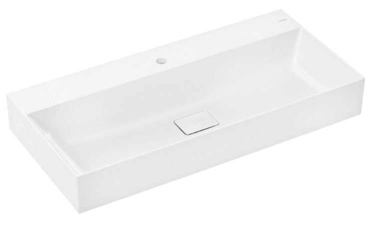 Раковина для ванной Hansgrohe Xevolos E 100х48 см с отверстием без перелива керамика SmartClean белый 61102450