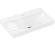 Раковина Hansgrohe Xelu Q 80х48 см полиця зліва з 2 отворами без переливу кераміка SmartClean білий 61031450