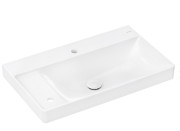 Раковина Hansgrohe Xelu Q 80х48 см полиця зліва з 2 отворами без переливу кераміка SmartClean білий 61034450