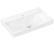 Раковина Hansgrohe Xelu Q 80х48 см полиця праворуч з 2 отворами без переливу кераміка SmartClean білий 61028450