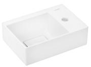 Раковина для ванной Hansgrohe Xevolos E 36х25 см отверстие справа керамика SmartClean белый 61086450