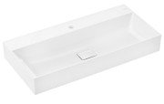 Раковина для ванной Hansgrohe Xevolos E 100х48 см с отверстием без перелива керамика SmartClean белый 61100450