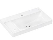 Раковина Hansgrohe Xelu Q 80х48 см полиця зліва з 2 отворами без переливу кераміка SmartClean білий 61031450