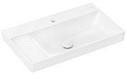 Раковина Hansgrohe Xelu Q 80х48 см полиця зліва з отвором без переливу кераміка SmartClean білий 61033450