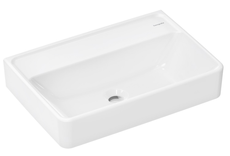 Раковина Hansgrohe Xanuia Q Compact 55х37 см без отвору без переливу кераміка SmartClean білий 61123450