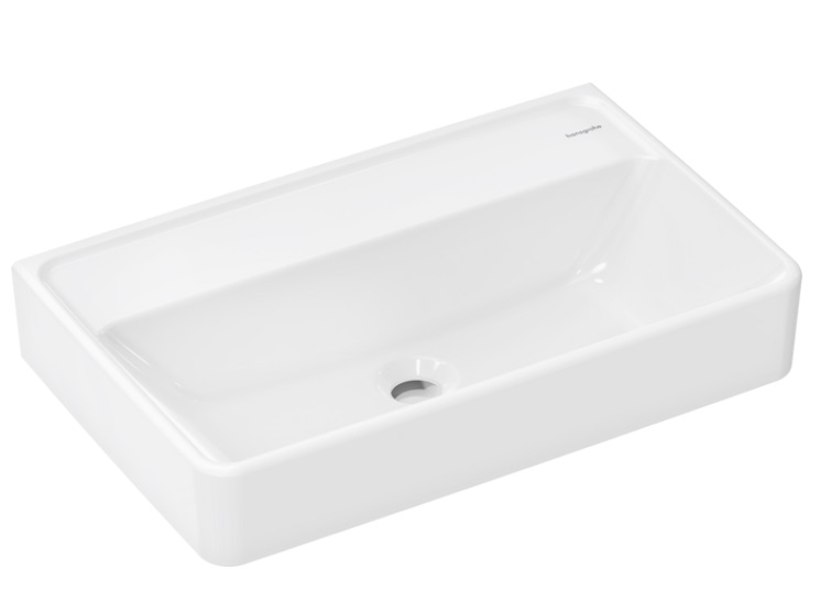 Раковина Hansgrohe Xanuia Q Compact 60х37 см без отвору без переливу кераміка SmartClean білий 61127450