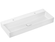 Раковина для ванної Hansgrohe Xevolos E 120х48 см з 2 отворами кераміка SmartClean білий 61106450