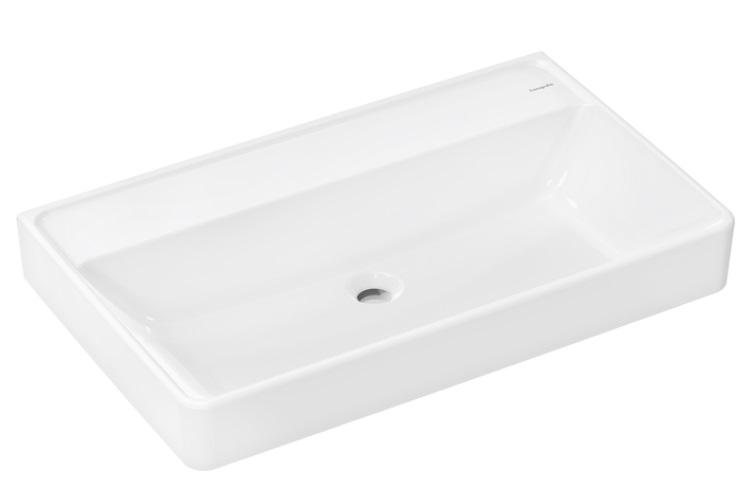 Раковина Hansgrohe Xanuia Q 80х48 см без отверстия без перелива керамика SmartClean белый 61139450