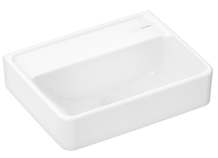 Раковина Hansgrohe Xanuia Q 45х34 см без отвору без переливу кераміка SmartClean білий 61142450