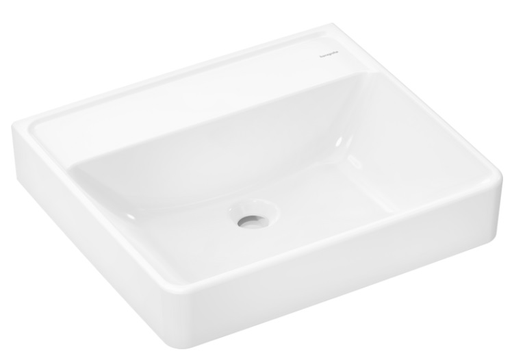 Раковина Hansgrohe Xanuia Q 55х48 см без отверстия без перелива керамика SmartClean белый 61148450