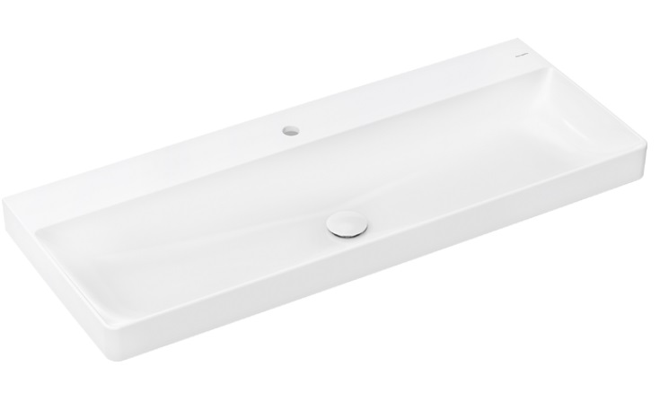 Раковина для ванної Hansgrohe Xevolos E 120х48 см з 1 отвором кераміка SmartClean білий 61108450