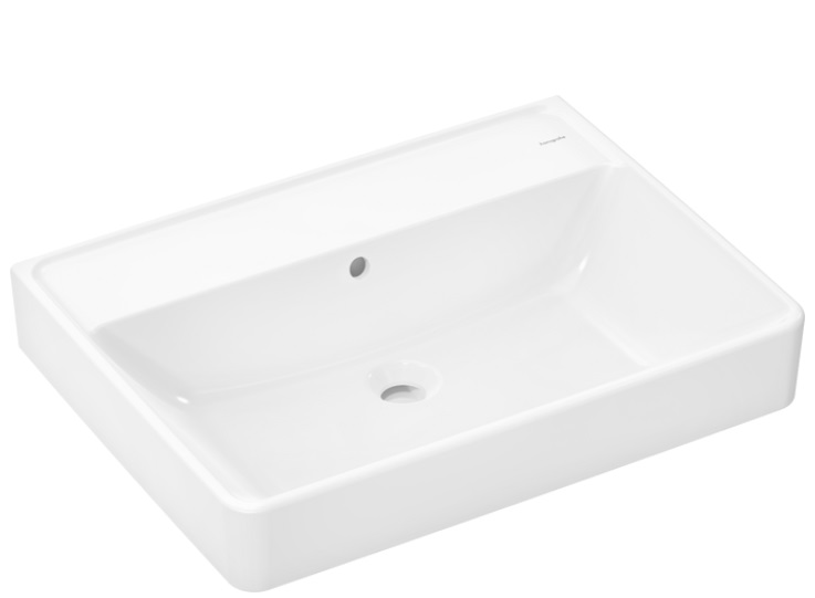 Раковина для ванной Hansgrohe Xanuia Q 65х48 см без отверстия с переливом керамика SmartClean белый 61152450