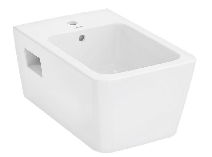 Биде подвесное Hansgrohe EluPura Original Q 36х54 см керамика SmartClean белый 61172450