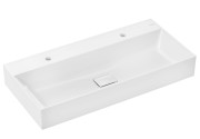Раковина для ванної Hansgrohe Xevolos E 100х48 см із 2 отворами кераміка SmartClean білий 61110450
