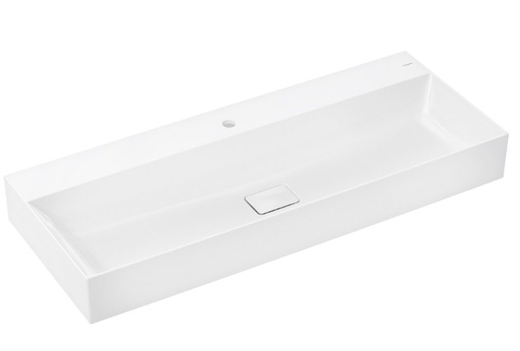 Раковина для ванної Hansgrohe Xevolos E 120х48 см з 1 отвором кераміка SmartClean білий 61112450
