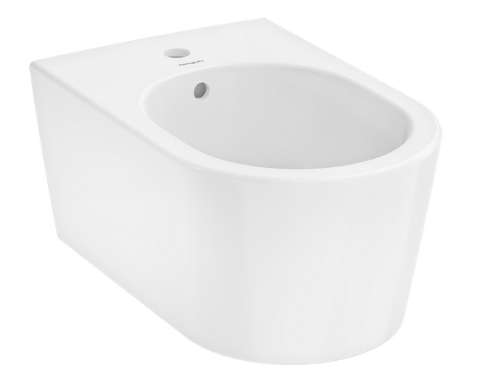 Биде подвесное Hansgrohe EluPura S 36х54 см керамика HygieneEffect белый 62043450