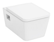 Унитаз подвесной Hansgrohe EluPura Original Q 36х54 см с крышкой керамика HygieneEffect белый 62051450