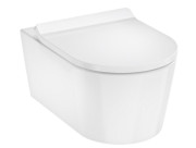 Унитаз подвесной Hansgrohe EluPura S 36х54 см с крышкой керамика SmartClean белый 61115450