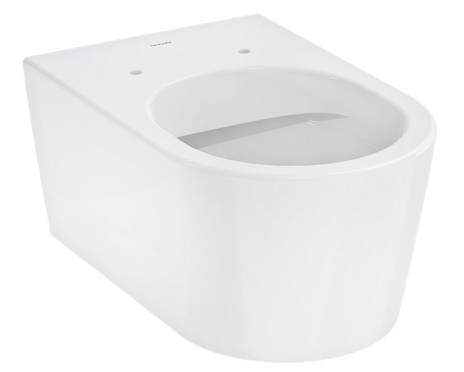 Унітаз підвісний Hansgrohe EluPura S AquaFall Flush 36х54 см кераміка SmartClean білий 61118450