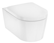 Унитаз подвесной Hansgrohe EluPura Q 36х54 см с крышкой керамика SmartClean белый 61119450