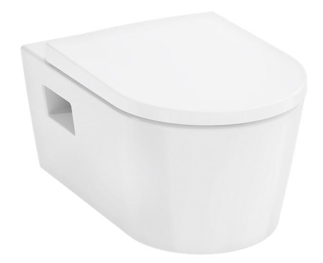 Унитаз подвесной Hansgrohe EluPura Original S AquaChannel Flush 36х54 см с крышкой керамика белый 60288450